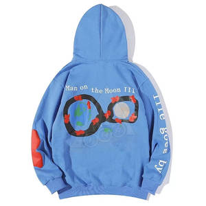 Pull à capuche durable de haute qualité pour hommes Nouveau design Vêtements tissés à la mode Impression en relief Polaire délavée Hiver Solide - Product Image 2