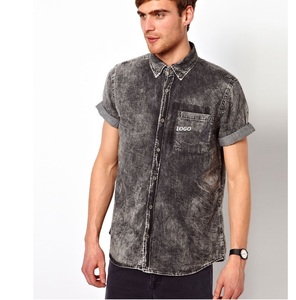 Top Trending 2024 Long Sleeve <b>Men</b> Denim <b>Shirts</b> Casual Outdoor Stylish Breathable Fashion Cotton <b>Jeans</b> Denim <b>Shirts</b> - Product Image 3