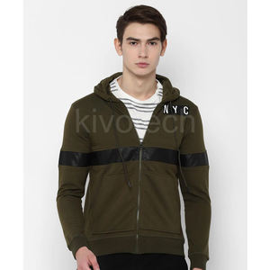 K_T Classic hombres cremallera sudaderas con capucha chaqueta comodidad y tela transpirable - Product Image 4