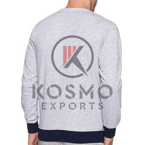 เสื้อสเวตเตอร์คอกลมของผู้ชายไซส์ใหญ่พิเศษเสื้อมีฮู้ด100% คอตตอนสำหรับวิ่งออกกำลังกายฤดูหนาว - Product Image 2