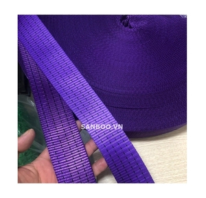 Correas de poliéster de 1 tonelada ~ 12 toneladas, eslingas de elevación amarillas y verdes, trinquete de carga, correas de patrón sin fin multicolor - Product Image 1