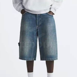 Shorts en jean sportifs sur mesure de style nouveau, couleur personnalisée, service OEM, haute qualité, fabriqué au Pakistan - Product Image 5