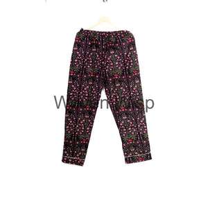 Ensemble de pyjama en coton fait à la main pour femmes, vêtements de nuit en vrac décontractés, collection de créateurs de mode durables d'Inde - Product Image 4