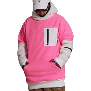 Sudadera con Capucha para Hombre, Gris, de Forro Polar, Estilo Casual, Color Sólido, con Bolsillo, Corte Regular, para Otoño - Product Image 5