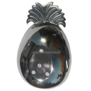 Plateau de service en aluminium fait à la main en forme d'ananas, parfait pour les fruits secs, les noix, les collations, les bonbons et la décoration de table à des prix avantageux - Product Image 4