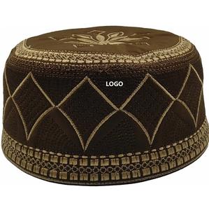 Sombreros de Topi musulmanes de nuevo diseño de Color sólido personalizado, ropa musulmana, máscara islámica, ropa de cabeza islámica musulmana transpirable - Product Image 5