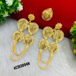 Pendientes chapados en oro de diseño en línea joyería de moda un gramo Comprar Pendientes chapados en oro en línea en la India - Product Image 3