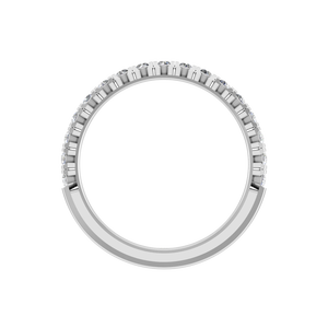 2025 anillo de moissanita de media eternidad minimalista clásico de moda 925 banda delgada de plata boda Original joyería fina regalo de compromiso - Product Image 4