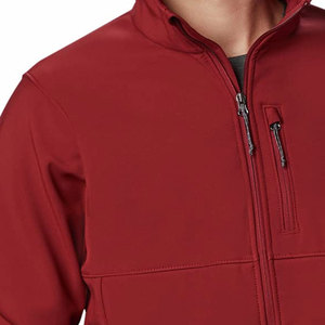 Veste Softshell pour hommes confortable à la mode col montant saison d'hiver en nylon polyester pour adultes - Product Image 5