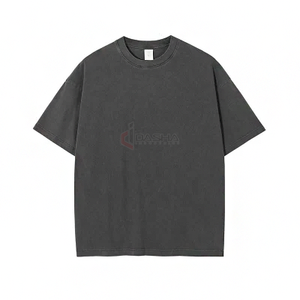 2024 verano adultos gran tamaño 100% algodón camiseta peso pesado alta calidad logotipo personalizado impresión al por mayor camiseta personalizada - Product Image 2