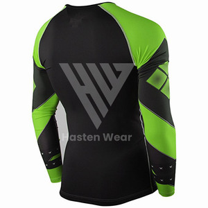 Private Labelling Customer Demands Sportswear Rash Guards High Quality Premium Selling O-Neck Dual Color Panel <b>Compression</b> <b>Shirt</b> - Product Image 4