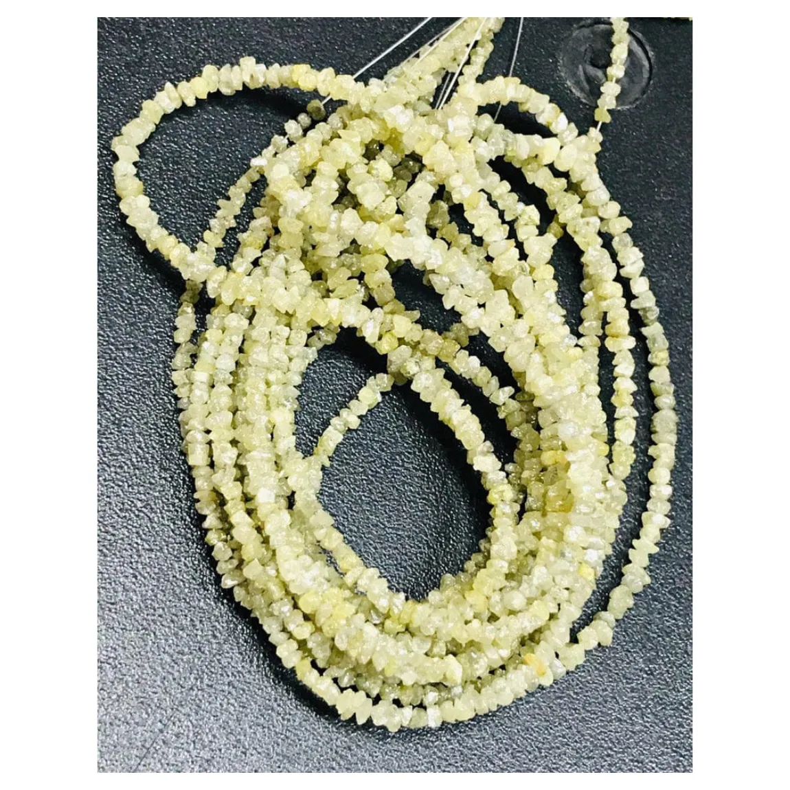 Uncut Chips Loose Beads from Wholesaler Natural From Light Yellow Diamond Rough Mohan Gems in best price
