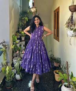 Women's <b>Bohemian</b> Maxi <b>Dress</b> Elegant Long Tiered A-Line Flowy <b>Dress</b> with Puff Sleeves & Ethnic Print Ideal for Casual & Holiday - Product Image 2