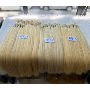 Cabello virgen vietnamita Rubio Extensiones de alta calidad Cabello humano a granel Sin trama Recta 10 "-30" Longitud al por mayor - Product Image 1
