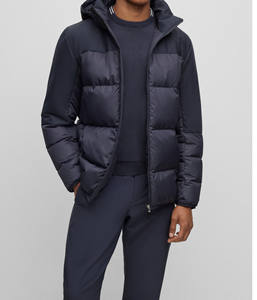 Vestes matelassées de haute qualité à capuche pour hommes, doudoune oversize en nylon coupe-vent, vestes d'hiver chaudes en duvet de canard - Product Image 1