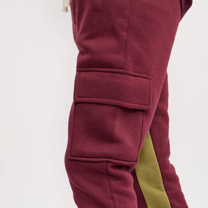 Wholesale Men's Winter Casual Sweatpants-Eco-Friendly 100% Cotton Canvas Fleece Thickness <b>Elastic</b> Waist <b>Lace</b>-Up Closure - Product Image 6