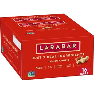 Barra de Frutas y Nueces Vegana Sin Gluten Larabar Cashew Cookie, Barras de 1.7 oz, Paquete de 16 - Product Image 4