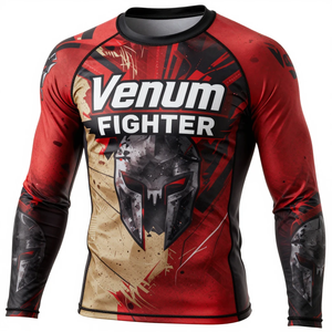 Camiseta de Manga Corta con Protección Solar UPF 50, Diseño Sublimado Personalizado al por Mayor, Camiseta Deportiva Venum Fighter - Product Image 4