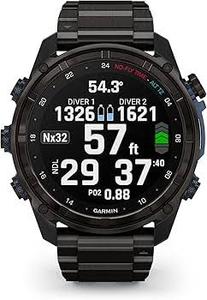Descent Mk3i-<b>Watch</b>-Style Dive Computer, 51mm, Carbon Gray DLC Titanium / <b>Black</b> Silicone Band Smartwatch - Product Image 5
