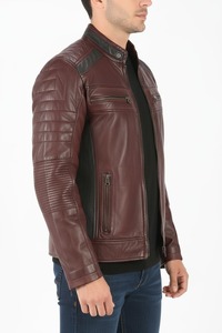 Chaquetas de Cuero 100% Genuino, Personalizadas, Holgadas, Transpirables, Resistentes al Viento, Tallas Grandes, Cómodas, con Cuello Alto, para Hombre, con Logotipo Frontal, para Invierno - Product Image 3