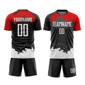 Recién llegado, kit de fútbol para Unisex, Conjunto de camiseta de fútbol de poliéster de alta calidad, ropa de fútbol con logotipo propio personalizado para equipo masculino, MOQ bajo - Product Image 1