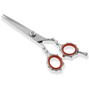 กรรไกรตัดผมสำหรับร้านเสริมสวยมืออาชีพดีไซน์สวยด้ามจับทำจากยางเนื้อนุ่มทำจากสเตนเลสสตีลแบบบางง่าย - Product Image 4