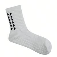 Chaussettes de sport pour hommes, personnalisées avec logo, antidérapantes, antibactériennes, épaisses, pour le football, avec grip