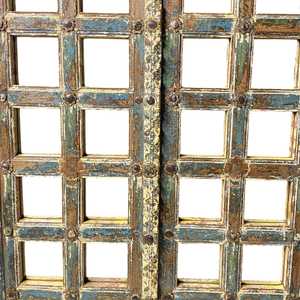<b>Antique</b> Wood and Aluminum Decorative Wall Mirror <b>Frame</b> Rustic Style for Bedroom and Bathroom Decoration Home Decor - Product Image 3