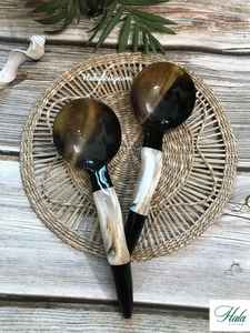 ช้อนเขาควายทำมือคุณภาพพรีเมียม เป็นมิตรกับสิ่งแวดล้อม ดีไซน์คลาสสิก ขัดเงาสีธรรมชาติ ปรับขนาดได้ ใช้สำหรับชา/กาแฟ/อาหาร - Product Image 2