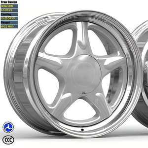 Jantes de voiture en alliage d'aluminium forgées en 2 pièces, 17 <span class=keywords><strong>pouces</strong></span> R17, à fond profond, 4 trous, 4x108, pour Ford Mustang 1993, fabrication chinoise OEM - Product Image 1