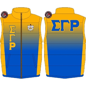 Sigma Gamma Rho gilet léger personnalisé chaud bulle compressible veste sans manches grande taille hiver hommes duvet de canard gilet bouffant - Product Image 3