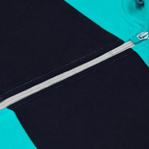 Las mejores tendencias de alta calidad de manga larga nuevo estilo Zip up contraste bloque dos colores 100% algodón básico hombres sudaderas con capucha sudadera invierno - Product Image 3