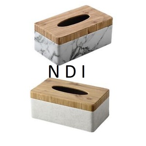 Caja de pañuelos de papel con forma cuadrada de nácar para decoración del hogar, hotel y restaurante. - Product Image 3
