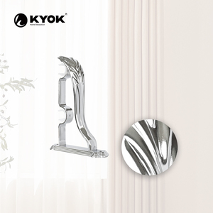 Sujetadores de Cortinas Metálicos KYOK, Diseño Curvo, Estilo Tradicional, Acabado Antioxidante, Colores Plata, Oro y Bronce - Product Image 5