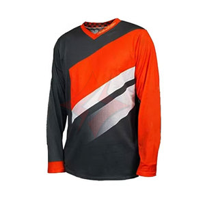 Maillot de motocross personnalisé de haute qualité, impression par transfert thermique, tissu respirant, vêtements de sport d'hiver durables, vêtements de course automobile - Product Image 1