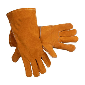 Gants de soudage en cuir de style tendance de la meilleure conception Gants de soudage à prix raisonnable conçus avec résistance à la chaleur - Product Image 3
