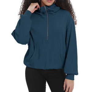 Suave Casual Venta al por mayor de encargo casual streetwear Drop Shoulder figuras transpirable respetuoso del medio ambiente sudaderas de punto - Product Image 5