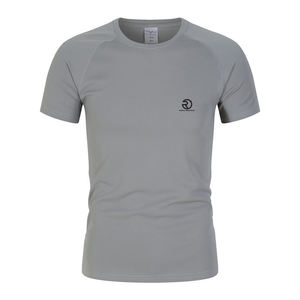 Haute qualité Fitness Gym Wear séchage rapide décontracté couleur Pure uni T-shirt pour hommes Logo personnalisé imprimé hommes t-shirts - Product Image 4