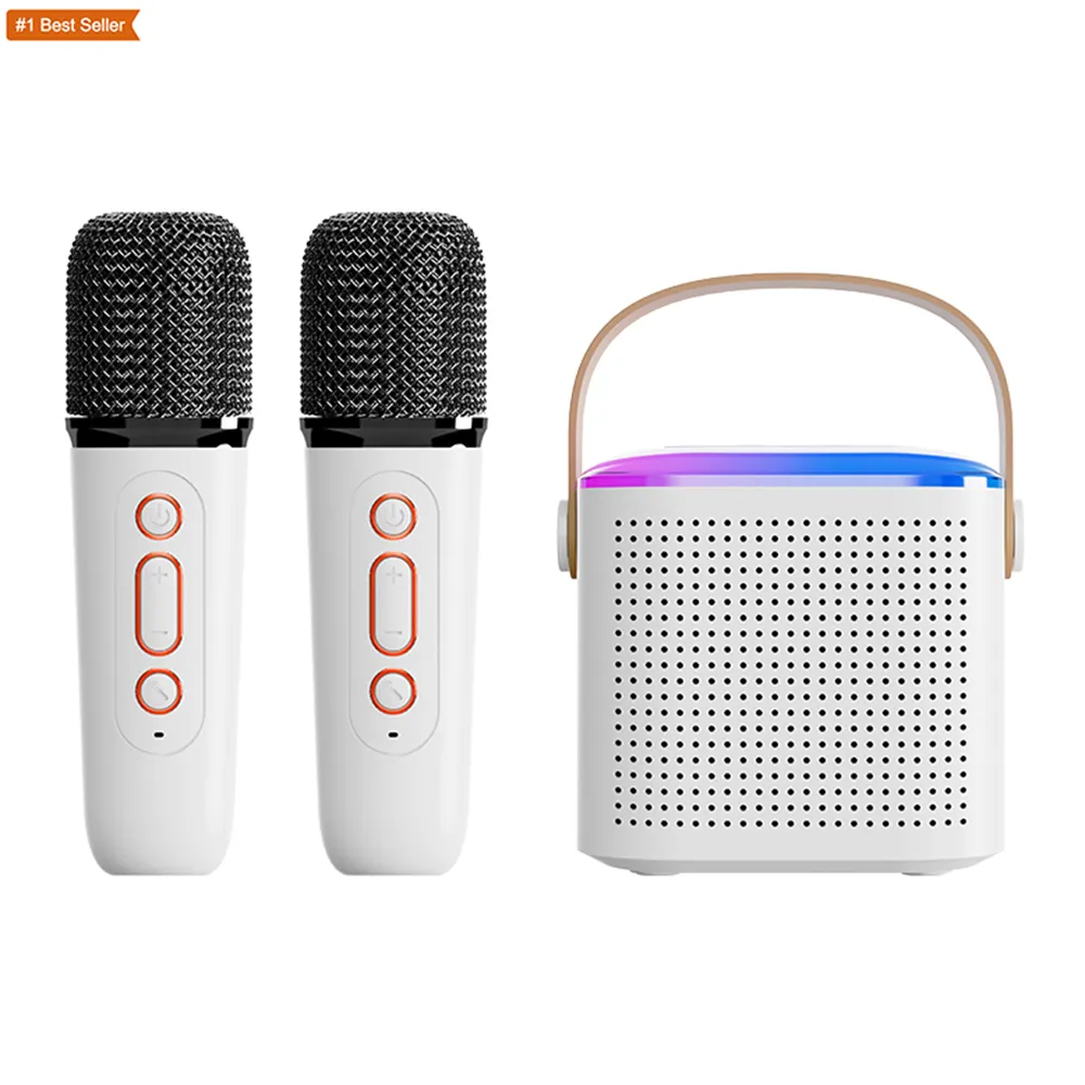 Jumon altoparlante Karaoke Bluetooth portatile con 2 microfoni Wireless per bambini giocattoli per adulti regalo per ragazze ragazzi Mini macchina per Karaoke