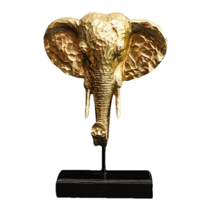 Diseño abstracto de lujo, Metal decorativo para el hogar, dorado, elegante y más exigente, escultura de mesa de tamaño largo para decoración del hogar. - Product Image 2