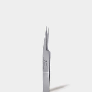 Pinzette per Sopracciglia Vetus 5A-SA (Forma F) in Acciaio Inox Argento, Pinzette per Ciglia ad Alto Volume, Punta Liscia di Precisione 115mm - Product Image 1