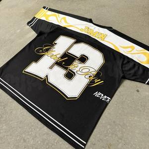 Camiseta Retro de Fútbol Americano Personalizada al por Mayor, de Malla, de Alta Calidad, 100% Poliéster, Impresión por Sublimación Completa, Talla Grande - Product Image 3