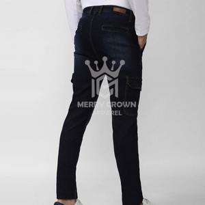 Pantalones Vaqueros de Algodón 100% Transpirables para Hombre, Diseño Personalizado con Logotipo, MOQ Bajo, Venta al Por Mayor - Product Image 3
