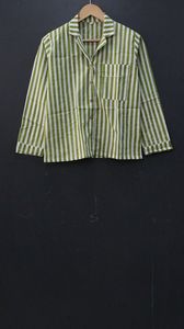 Traje de noche de algodón puro a rayas, conjunto de Pijamas largos de tejido suave, ropa de noche de algodón indio informal, regalo perfecto para ella - Product Image 4