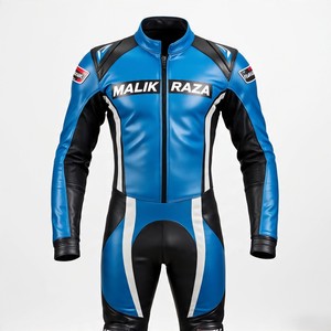 Traje de cuero para motocicleta, tamaño personalizado, diseño único y opciones para colorear, protección de armadura CE, Ventilación de malla y sistema deslizante - Product Image 5