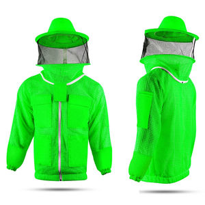 Chaqueta duradera ventilada para apicultura hecha de poliéster con etiqueta privada personalizada para chaquetas de apicultor profesional - Product Image 3