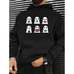 Pull-over de loisirs d'automne/hiver pour hommes, tricots et sweatshirts standard d'une couleur fabriqués en Chine - Product Image 1