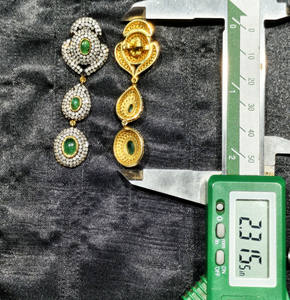 REYES lujo Real diamante victoriano pendientes hechos a mano 14K oro plata esterlina 925 Esmeralda piedra preciosa fiesta desgaste joyería de lujo - Product Image 4