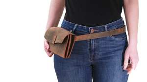 Sac banane de créateur en cuir véritable Sac banane pour hommes Ceinture en cuir Sac de poitrine pour l'extérieur Sac de voyage LWB-0095 - Product Image 5