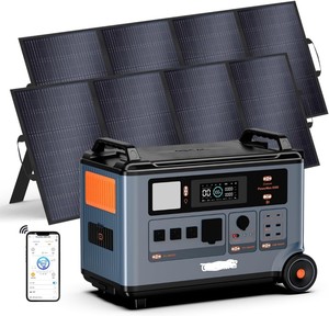 Best Quality NEW PowerMax6000 <b>Solar</b> <b>Generator</b> with 3x400W Panels, 3600Wh LiFePO4 - Product Image 4